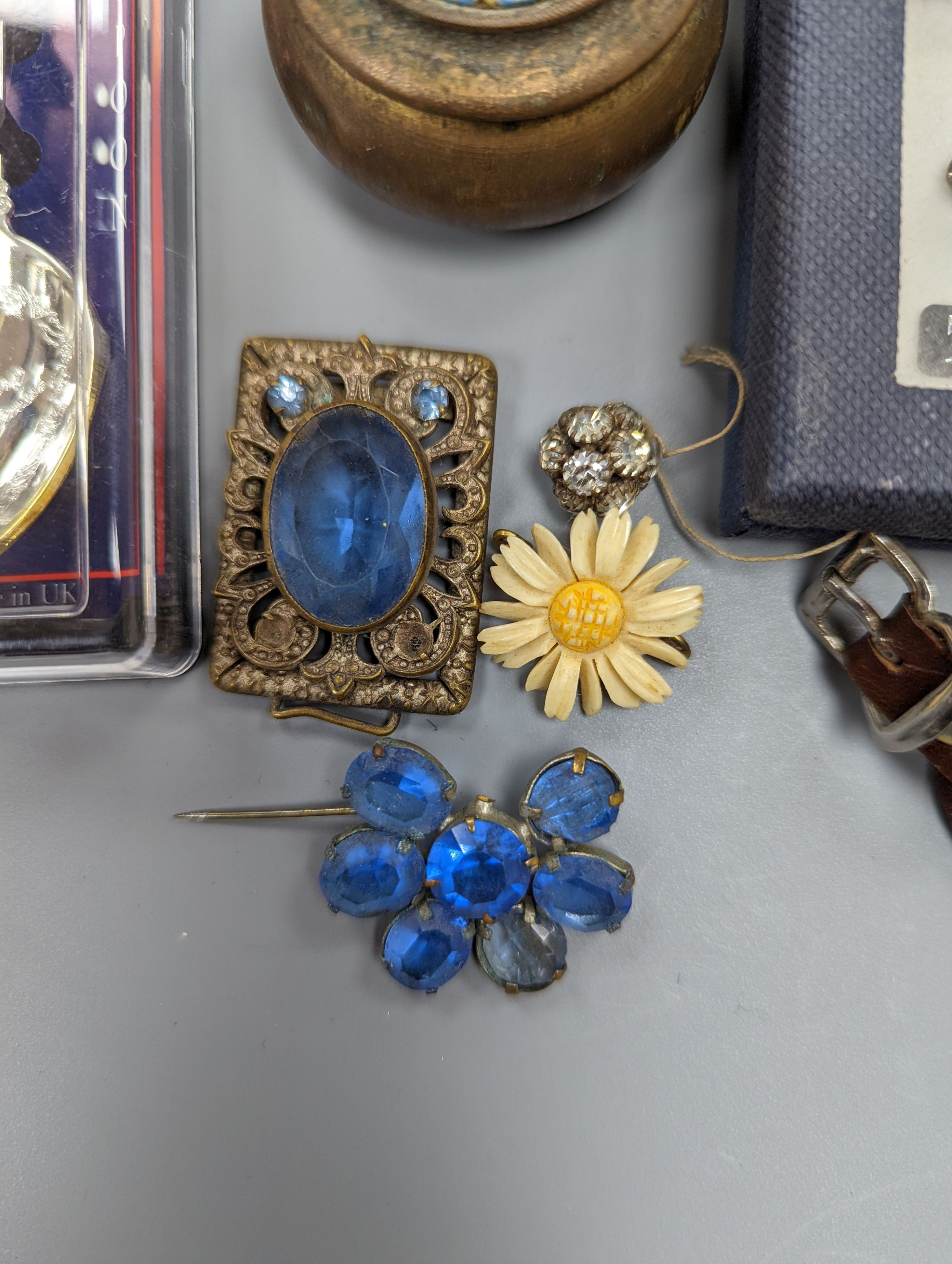 Miscellaneous items including a railway watch